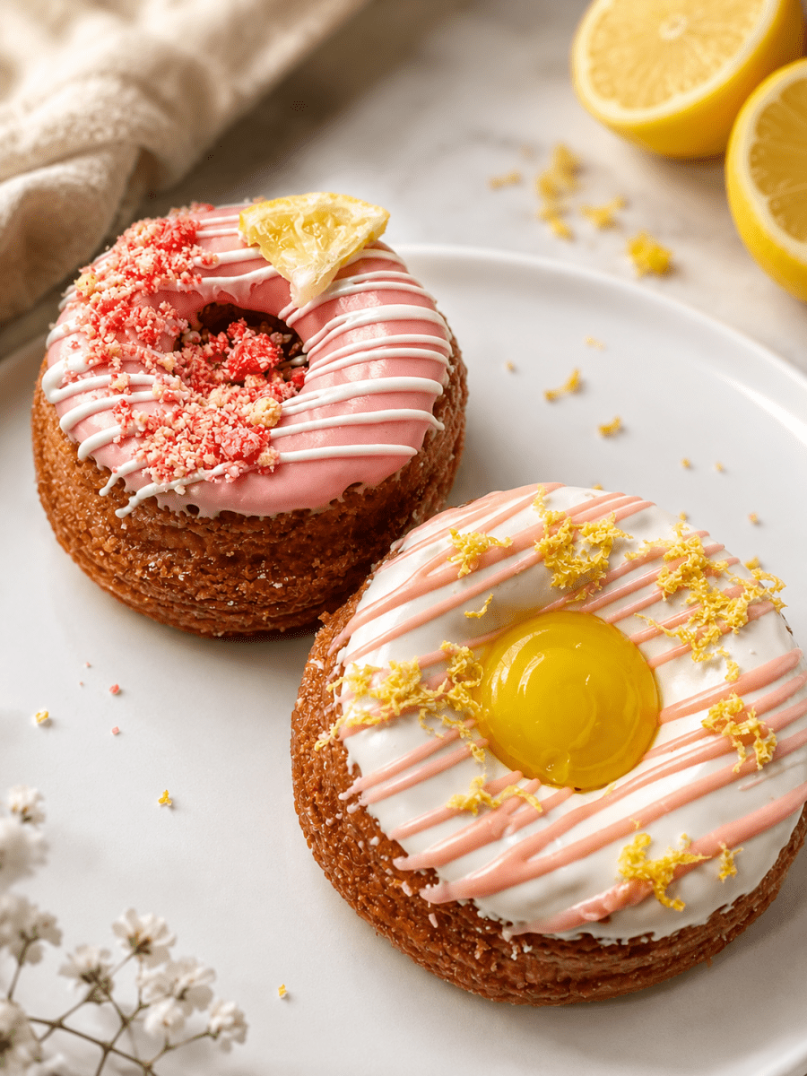 4 Pack Strawberry Lemon Bliss Donuts