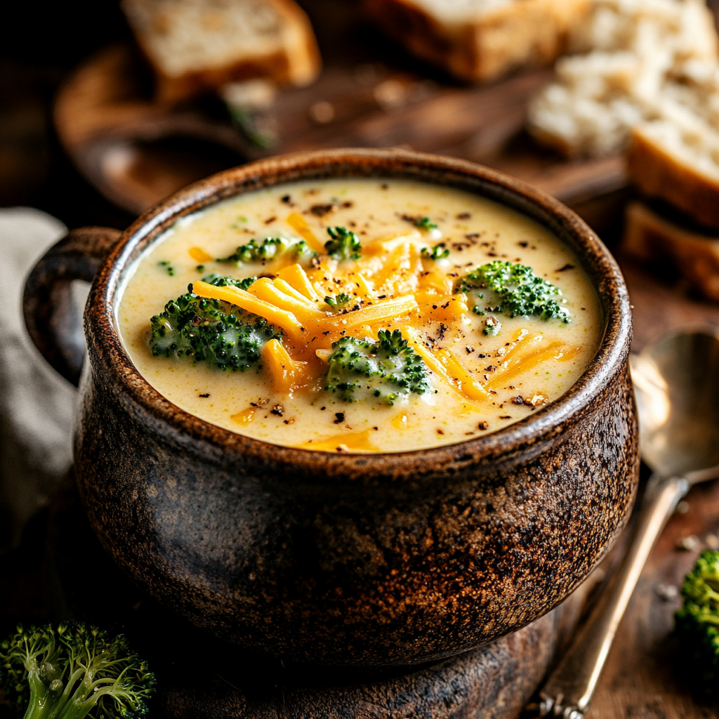 Creamy Broccoli Cheddar Soup
