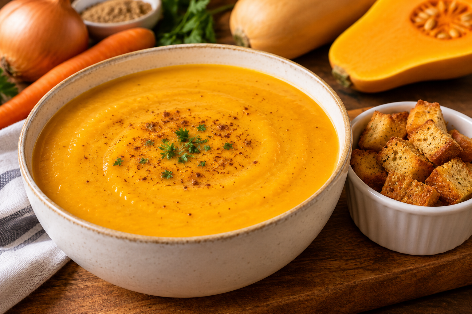 Cream of Butternut Squash Soup