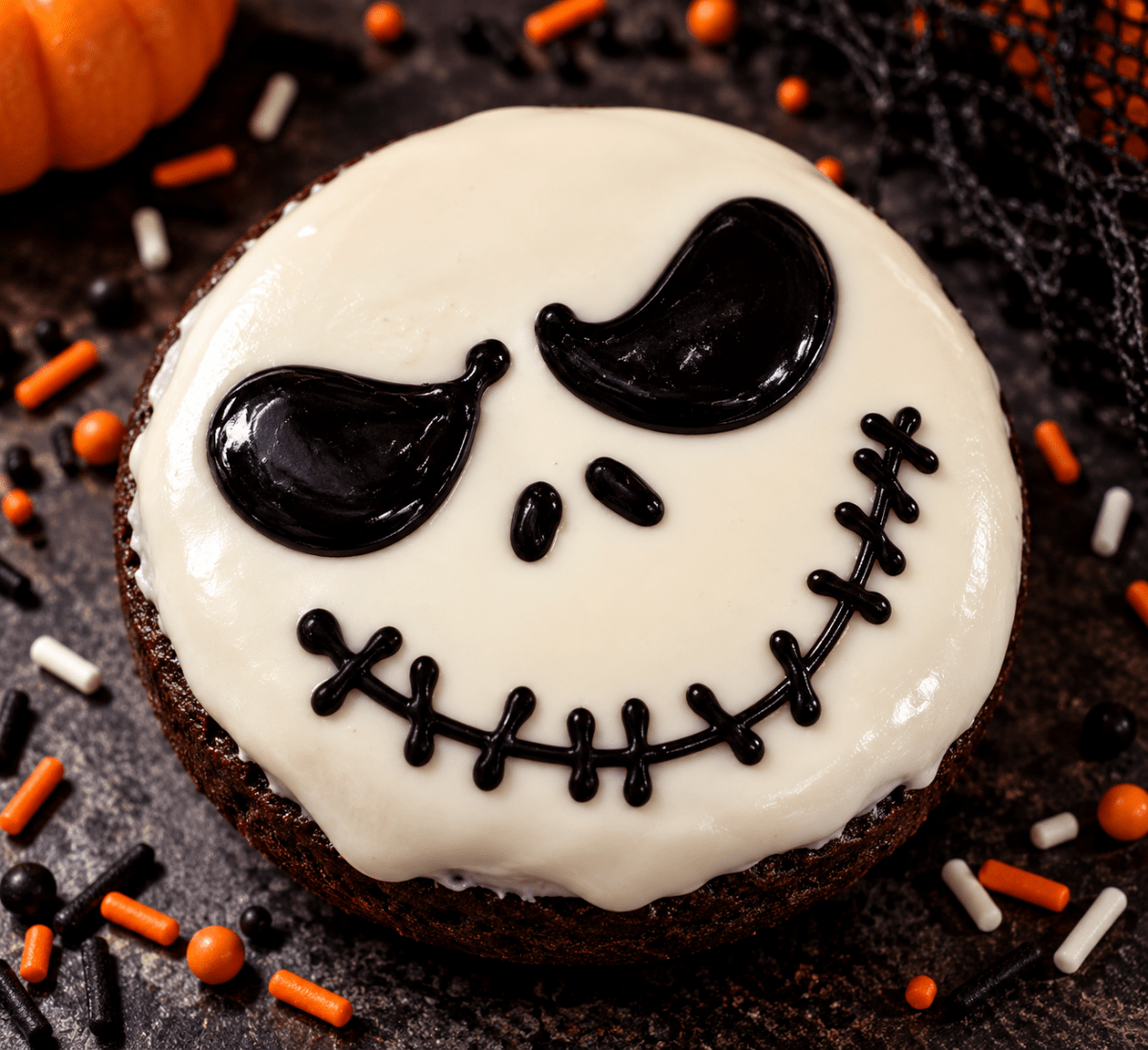 Single Jack Skellington Donut